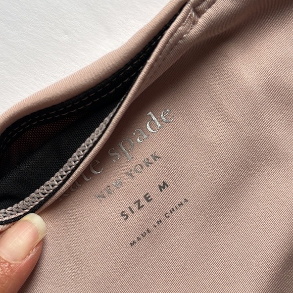 KATE SPADE Limited Edition Colorblock Pink, White, Gray Crop Capris Leggings M - Picture 7 of 9